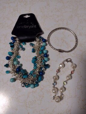 Bundle of Three Lovely Silver Bracelets